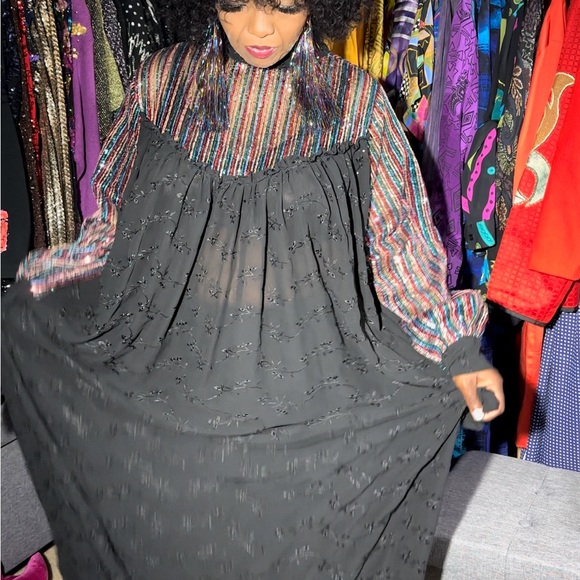 Sequin multicolor sequin plus size maxi dress - Picture 3 of 3